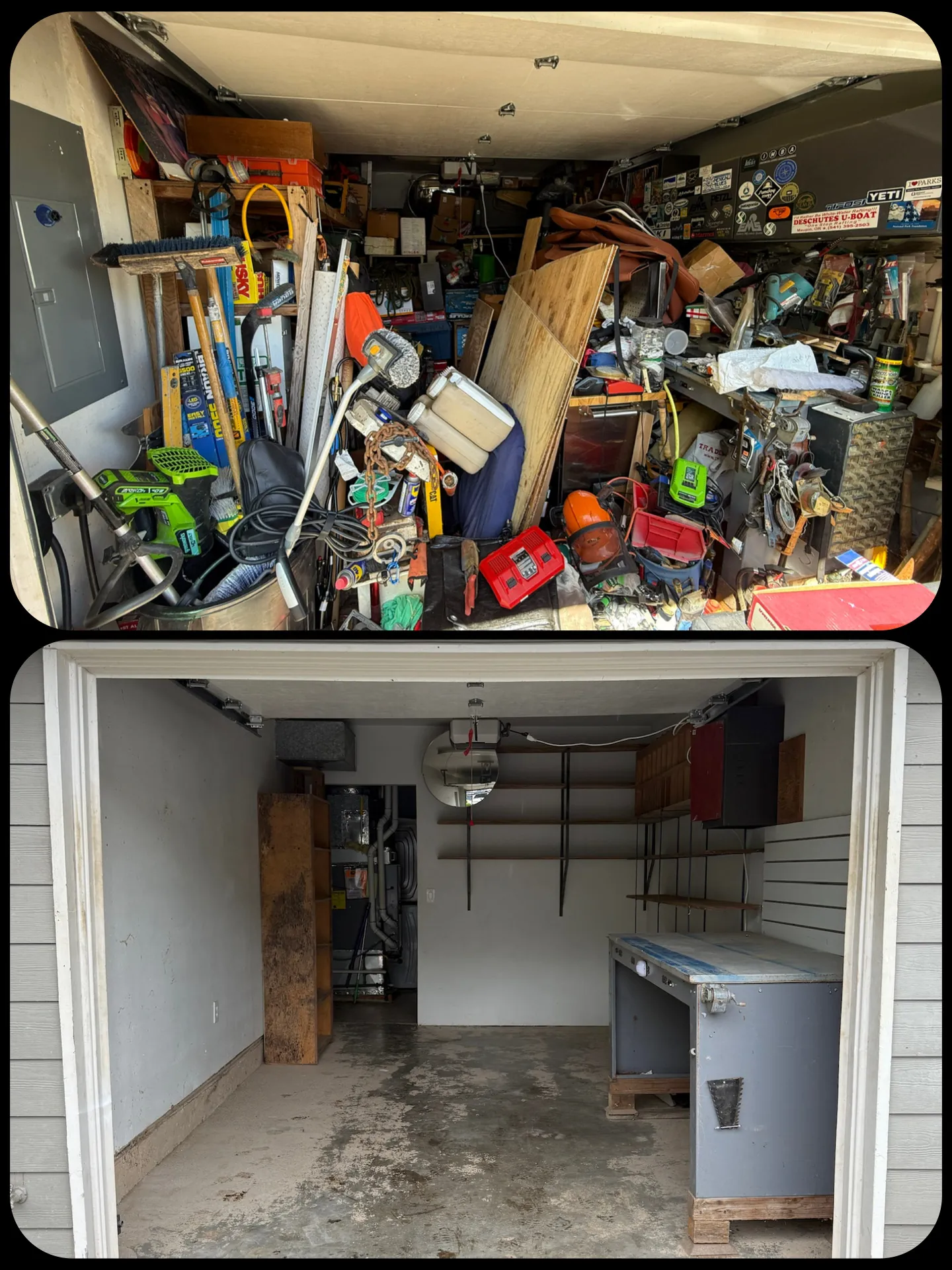 Before and after hauling project 1 of 6